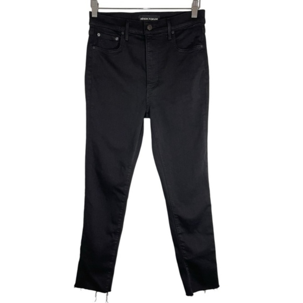 Aritzia Denim Forum Black The Lola High Rise Skinny Crop Jeans size 29